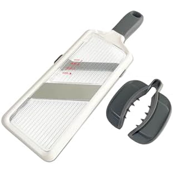 Handheld Mandoline Slicer with Adjustable Blades.