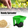 thumbnail image 1 of Handheld Manual Fertilizer Spreader - Portable Seeding Tool for Small Farms, Home Gardens, Reusable for Fertilizer/Seeds, Easy to Operate, Essential Gardening Gadget, 8.85*8.26*9.44in, Green, 1 of 6