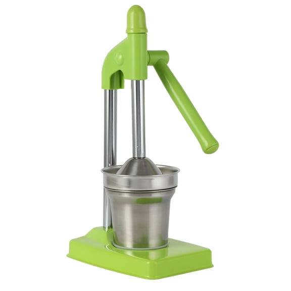 Handheld Manual Juicer Stainless Steel, Heavy Duty Citrus Squeezer for Lemon Lime Orange Juice, Easy-Clean Countertop Crusher for Home Use,Green - 36.5X18.5X12.5cm