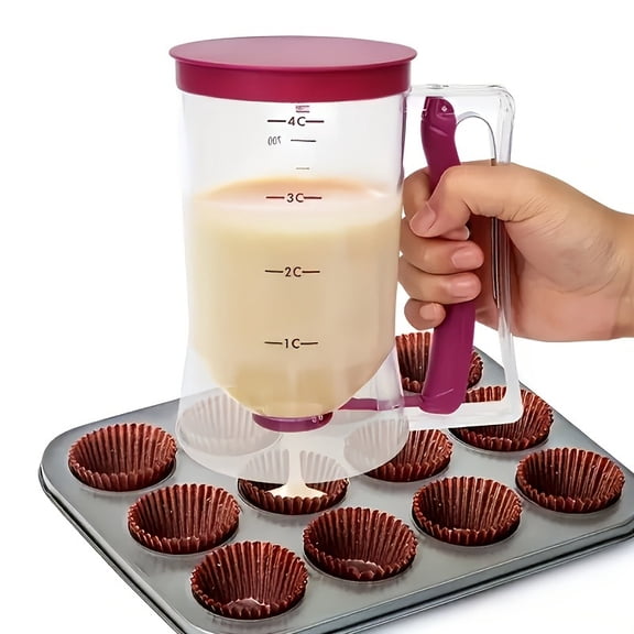 Handheld Measuring Cup for Batter Separation, Ideal for Baking And Tasks, an Excellent Option for Valentine'S Day And Thanksgiving, Baking Utensils,Portable Separator, Food-Safe Plastic