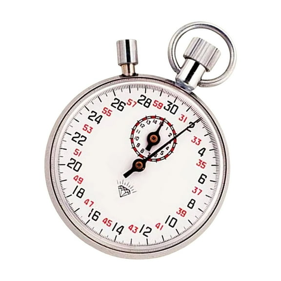 Handheld Mechanical Stopwatch for Track Races Featuring 30/60 Second Dials and Pause Function Mechanical Running Timers