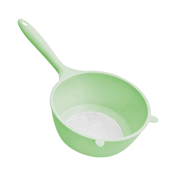 Handheld Mesh Colander, Kitchen Rice Washing Basket With Strainer Spoon, Plastic Vegetable Rinse Sieve For Water Filter Draining (Multicolor, 31.2*16*7.5CM)