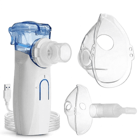 Handheld Mesh Humidifier Portable Inhaler Ultra-Quiet Cool Mist for Kids & Adults Travel Dual Power (USB/Battery)