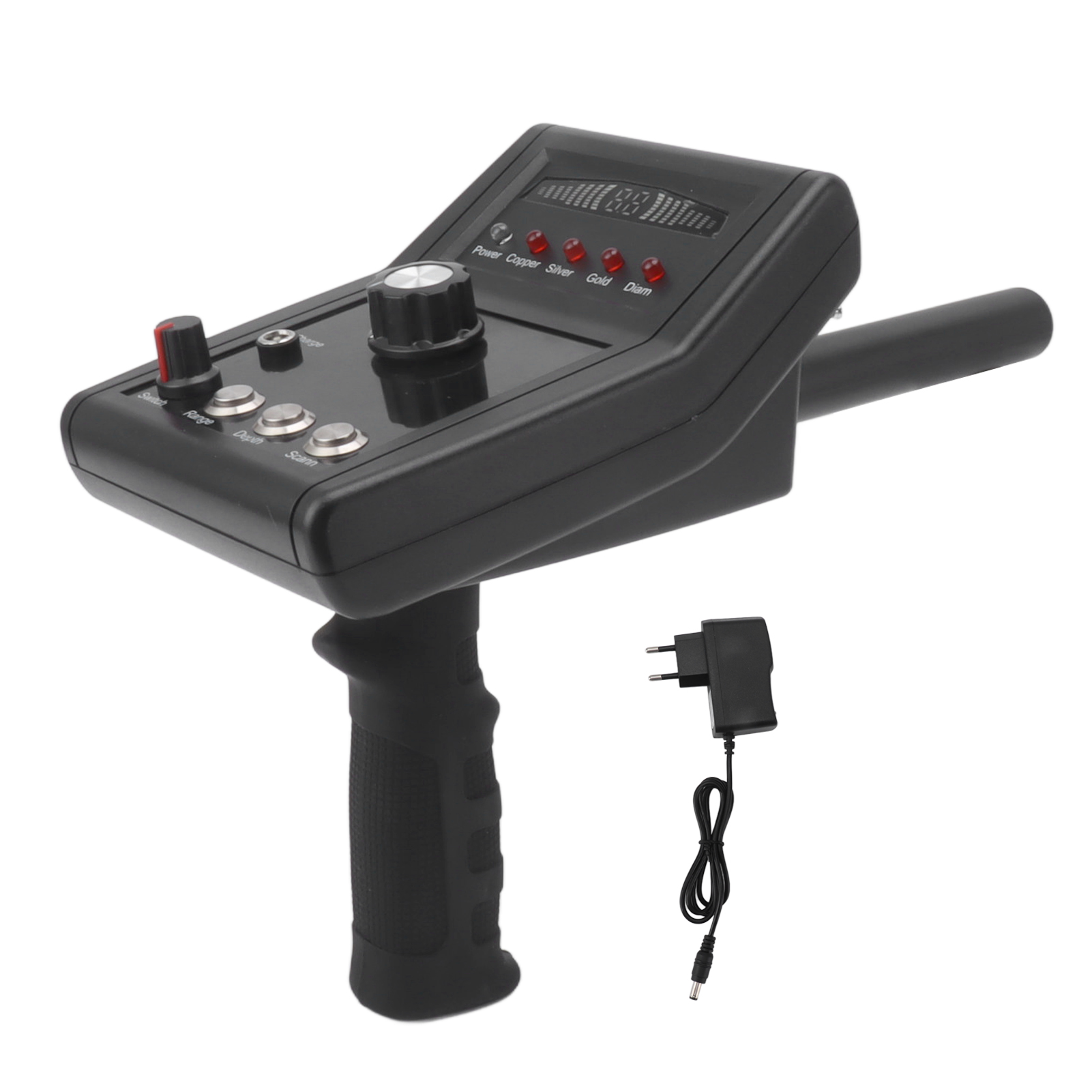 Handheld Metal Detector & Finder Detects Gold, Silver, Copper Up to