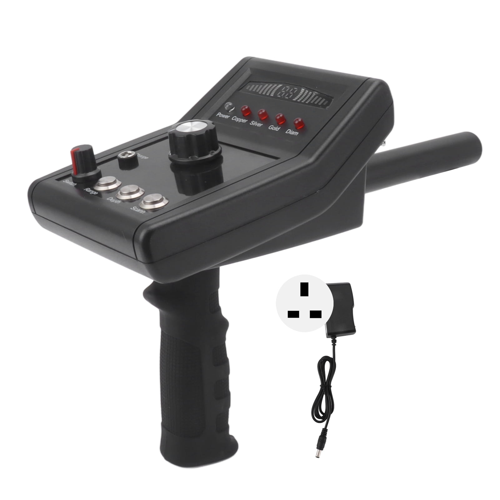Handheld Metal Detector & Finder Detects Gold, Silver, Copper Up to 15M Depth, 1000m Range