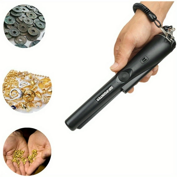 Handheld Metal Detector Pinpointer - Waterproof, Professional Precision Finder with Sound & Vibration Alarm for Gold, Coin, Metal Detecting - PVC Material, Battery Powered, ≤36V Operating Voltage