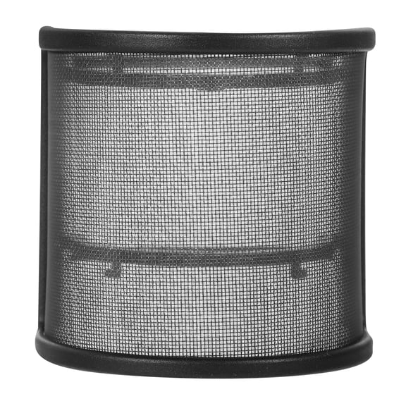 FONDOTIN Microphone Filter U-Shape Black Steel Frame with PP Silicone Mesh for Clear Recording Studio Audio