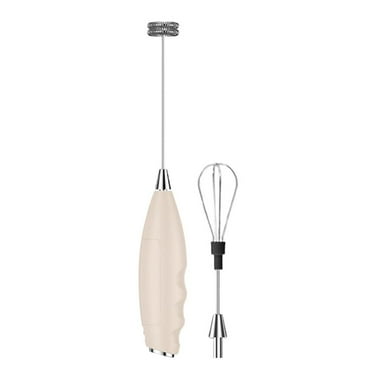Handheld Milk Frother,Battery Powered Electric Whisk Coffee Frother Mixer with 2 Stainless Whisks,Adjustable Foam Maker,Drink Mixer Tool for Coffee,Latte,Hot Chocolate,Egg Y59C