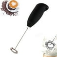 thumbnail image 1 of Handheld Milk Frother, Electric Hand Foamer Blender for Drink Mixer, Perfect for Bulletproof coffee, Matcha, Hot Chocolate, Mini Battery Operated Milk Whisk Frother (Black), 1 of 6