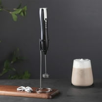 Handheld Milk Frother - Powerful Foam Maker for Lattes Cappuccino Frappe, Mini Drink Whisk for Coffee Matcha Hot Chocolate, Portable Coffee Creamer