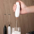 thumbnail image 1 of Handheld Milk Frother | Rechargeable Cordless Mixer | 12000rpm | 23.6x3.2cm | Portable Whisk for Coffee Cream Eggs Batter | 1 Host + 1 Mixing Layer Included, 1 of 6