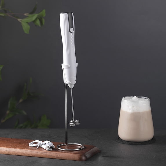 Handheld Milk Frother USB Rechargeable for Lattes, Cappuccinos, Matcha – Portable Mini Foam Maker with 3 Speed Settings for Coffee, Hot Chocolate, and More