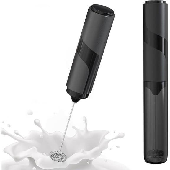 Handheld Milk Frother with Cover- 15-Second Silent Drink Mixer, Travel-Ready with ABS Sleeve, - for Coffee, Matcha & Shakes