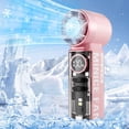 thumbnail image 1 of Handheld Mini Cooling Fan High Speed, Adjustable Wind Portable Rechargeable Strong Airflow Compact Design, Personal Cooling Fan for Travel Outdoor Office Home, 1 of 5