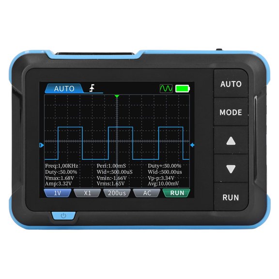 Handheld Mini Digital Oscilloscope 2.8 inches / 7.1 cm TFT Screen 1M Bandwidth 5.0MS/s Sampling Rate Portable Professional Waveform Generator Signal Oscillograph Kit