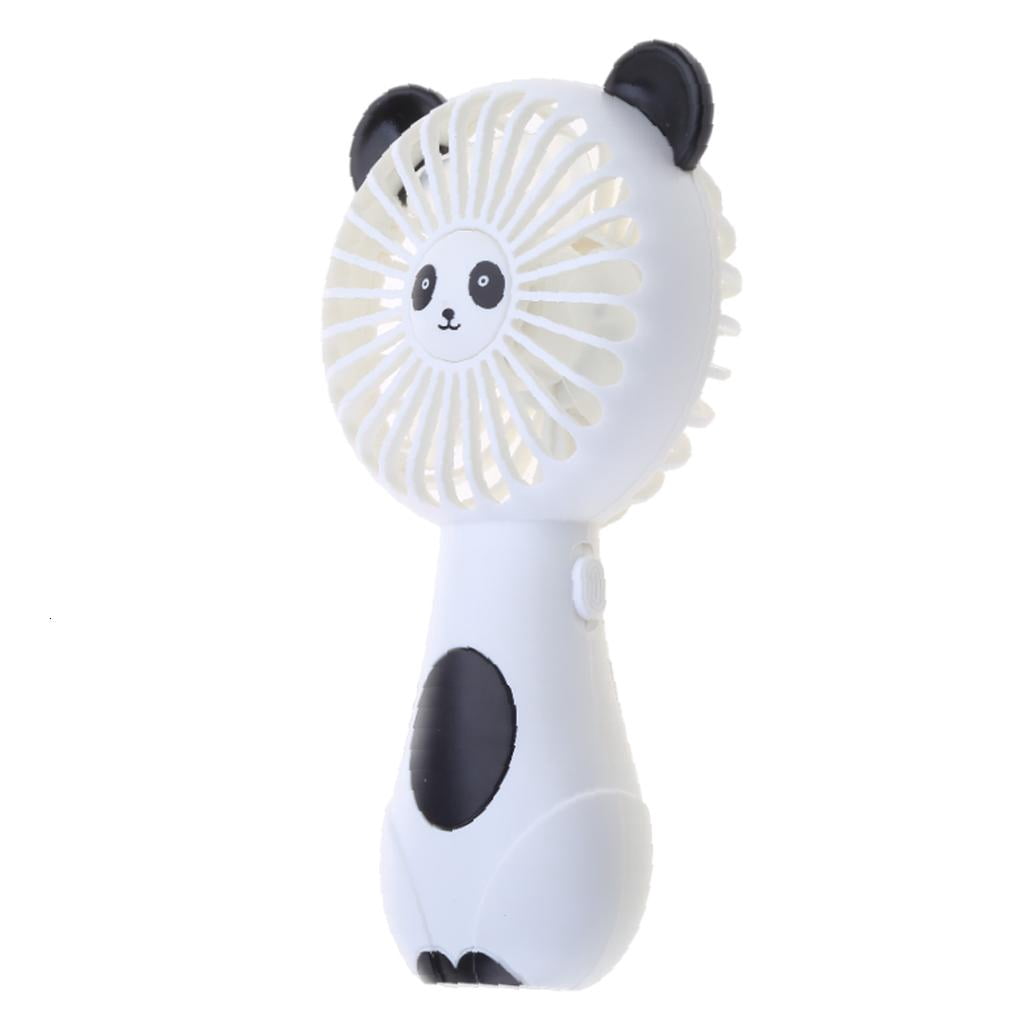 Handheld Mini Fan AA-Battery Powered with Cute Ears Mute Home Office ...