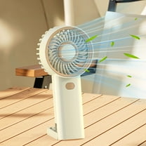 Handheld Mini Fan - USB Rechargeable Portable Fan 3 Speed Settings Personal Cooler Desktop Fan Magnetic Base Office Travel Summer Essential(Beige)