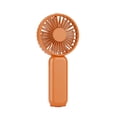 thumbnail image 1 of Handheld Mini Fan Usb Rechargeable 5 Inch Portable Personal Cooling Fan Digital Display Small Desk Fan for Travel Outdoor Home Use Orange 1 Pack, 1 of 7