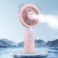 thumbnail image 1 of Handheld Mini Fan with Water Spray - 2000mAh Battery, 3 Speed Settings, Portable Cooling Fan for Outdoor, Travel, Office - USB Rechargeable, Low Noise, ABS Material, 5W Power (RY-2401), 1 of 7