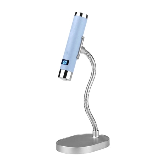Handheld Mini Nail Lamp, Mini Handheld UV Light for Gel Nails with Stand, Rechargeable Flash Cure Nail Lamp with Auto Sensor, Cat Eye Magnet for Fast Drying at Home Salon