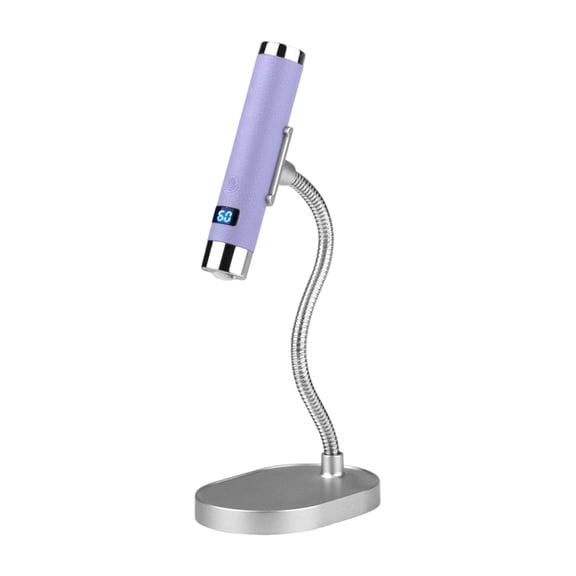 Handheld Mini Nail Lamp,Portable Flash Cure Light with Upgraded Magnetic Stand & Smart Sensor - Rechargeable Nail UV Light Fast Curing Gel Nails at Salon,Home & Travel ,Purple