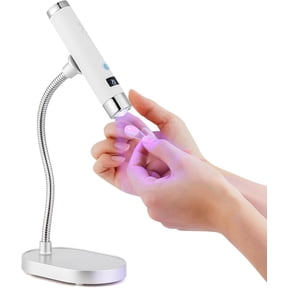 Handheld Mini Nail Lamp,Portable Flash Cure Light with Upgraded Magnetic Stand & Smart Sensor - Rechargeable Nail UV Light Fast Curing Gel Nails at Salon,Home & Travel