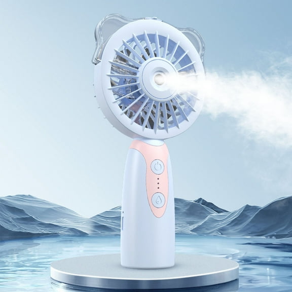 Handheld Mini Spray Fan Outdoor Cold Air Cooler, 2000mAh Long Battery 3 Speed, Mute Motor Portable Compact, Instant Cool Mist, For Outdoor Travel Commute On-the-Go Cooling