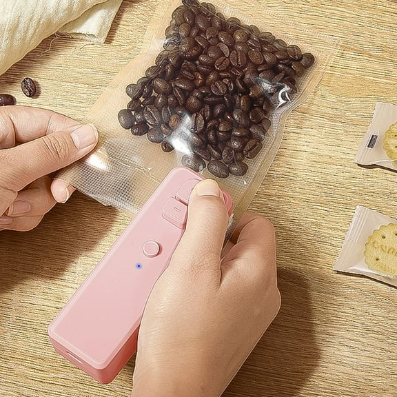 Handheld Mini USB Bag Sealer, Portable Plastic Bags Sealing Machine Kitchen Gadget for Food Storage