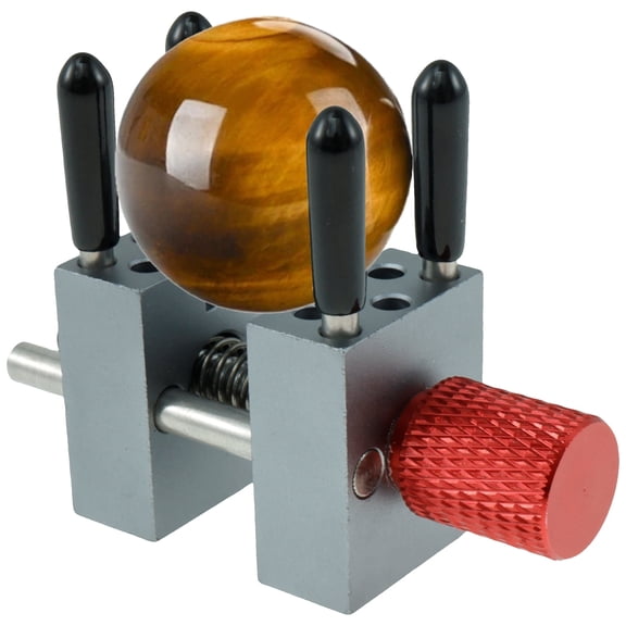 Handheld Mini Vise Aluminum Alloy Precision Table Clamp Workbench Tool (red )