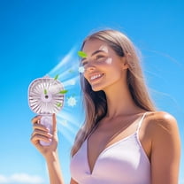 Handheld Mist Fan with 3 Speeds, USB Rechargeable Portable Spray Fan, Face Moisturizing Cooling Fan for Office, Home, Outdoor Use, Compact Travel Design