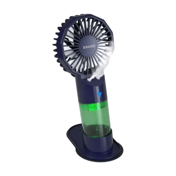 Handheld Mist Fan Portable Rechargeable Mini Spray Fan Dual Nozzle Quiet Operation USB Powered Cooling Fan for Outdoor and Indoor Use