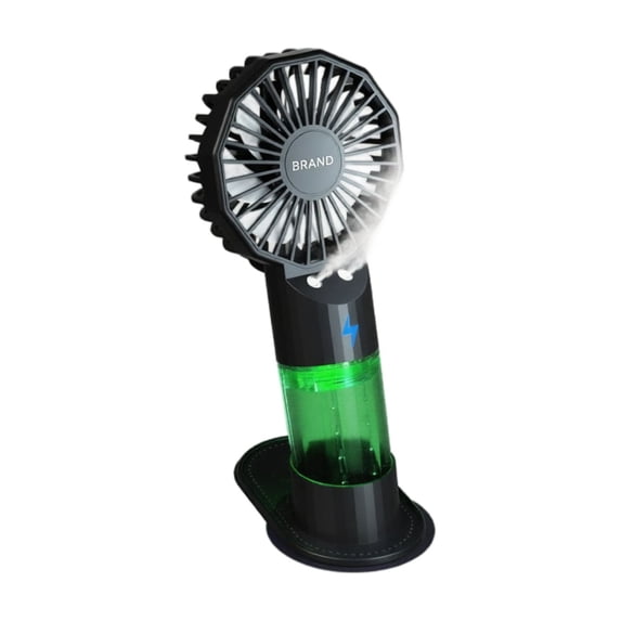 Handheld Mist Fan Portable Rechargeable Mini Spray Fan Dual Nozzle Quiet Operation USB Powered Cooling Fan for Outdoor and Indoor Use