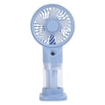 thumbnail image 1 of Handheld Misting Fan, Handheld Personal Cooling Fan, 3 Speeds Water Spray Fan, Rechargeable Portable Mist Fan, Small Mini Fan with Water Tank for Travel Outdoor Office Home Use, Blue, 1 of 5