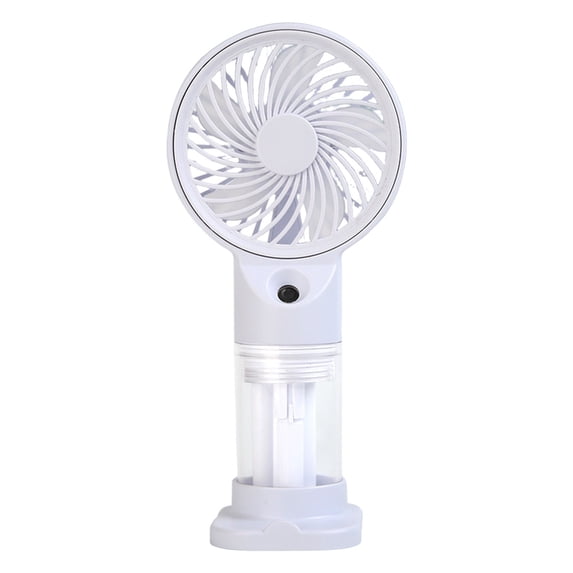 Handheld Misting Fan, Handheld Personal Cooling Fan, 3 Speeds Water Spray Fan, Rechargeable Portable Mist Fan, Small Mini Fan with Water Tank for Travel Outdoor Office Home Use, White