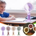 thumbnail image 1 of Handheld Misting Fan with Light 50ml Water Tank 1200mAh USB Rechargeable Portable Mini Fan 3 Speed Settings for Travel Outdoor by PALIFEUR, 1 of 6