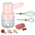thumbnail image 1 of Handheld Mixer under $5! Cagogo USB Rechargeable Hand Mixer, Wireless Electric Whisk with Attachments, Portable Handheld Blender for Cooking, Baking, Cream Whipping, Food Chopper, 1 of 2