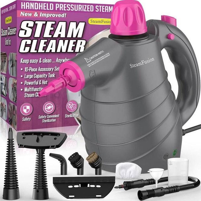 Handheld MultiSurface Natural Steam Cleaner with 12 pcs Accessories