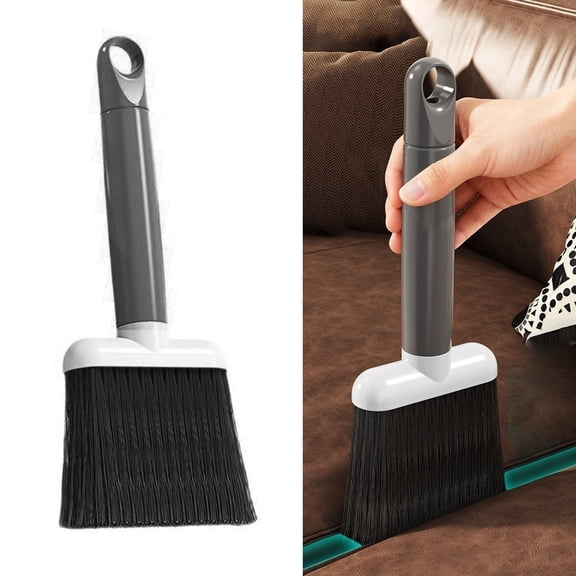 Handheld Multipurpose Dust Cleaning Brush, Soft Bristle Tool for Window Sill, Door Slot, Keyboard, Car Vent, Compact Handy Sweeper for Household and Automotive Daily Cleaning 1Pcs