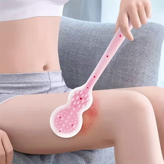 Handheld Muscle Massage Hammer - Portable Stress Relief Tool for Post-Exercise Recovery in Blue and Pink