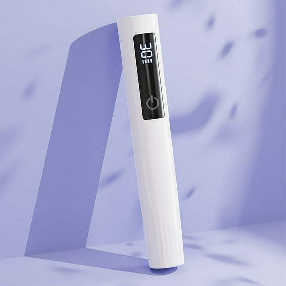 Handheld Nail Lamp, Portable UV LED Nail Dryer, Digital Display with 30/60s Timer, Rechargeable Manicure Tool, Compact Storage Design for Gel Polish Curing