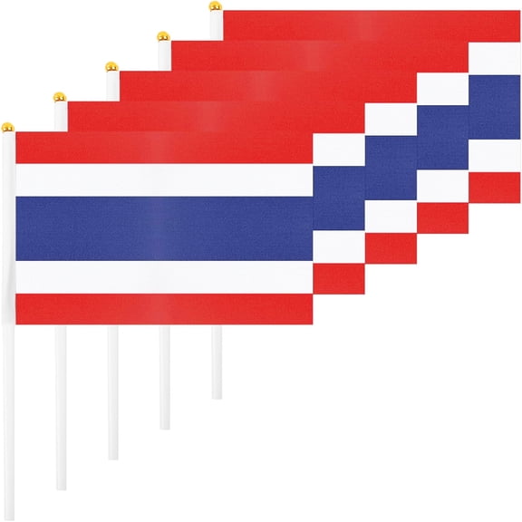 Handheld National Flag 20Pcs Set 5×8 Inch Polyester Mini Waving Flag Lightweight Hand Held Banner for Festival Parade Sports Patriotic Event