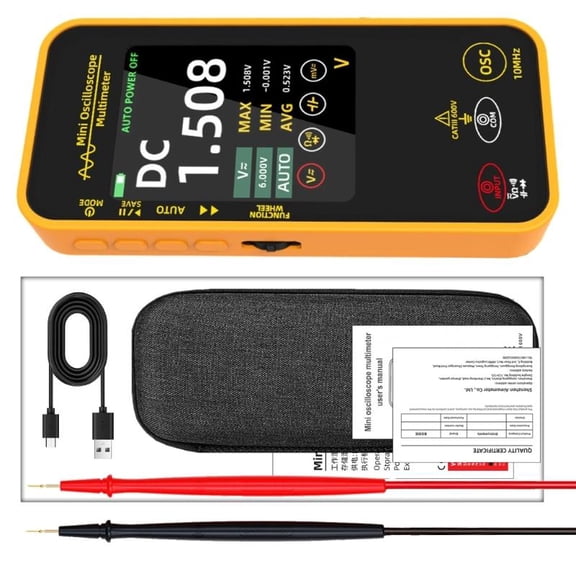 Handheld Oscilloscope With 6000 Count Multimeter For Educational Laboratory