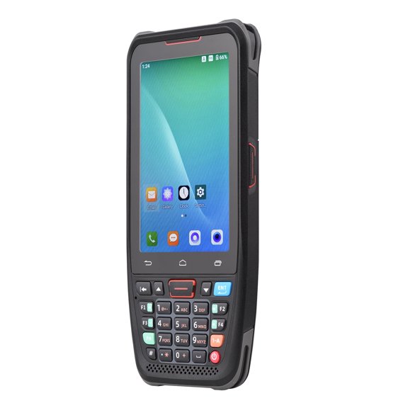 Handheld POS Android 10.0 PDA Terminal 1D/2D/QR Barcode Scanner Support 2/3/4G WiFi BT Communication with 4.0 Inch Touchscreen for Supermarket Restaurant Warehouse Retail Inventory Logistics