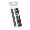 thumbnail image 1 of Handheld Paper Clam Clip Dispenser, Portable Fast Paper Clipper with 8 Reusable Silver Metal Clips for Desktop Document Office/Classroom/Home, Black, 1 of 9