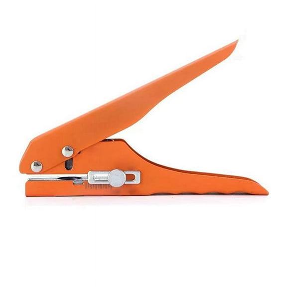 Handheld Paper Hole Punch, Edge Banding Special Punch Pliers Metal Body 15mm,1 x Handheld Paper Hole Punch,Orange