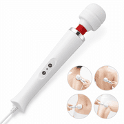 Artrylin Handheld Personal Wand Massager with 10 Powerful Vibration, Neck Shoulder Back Massage for Deep Muscles Pain Relief-(White)