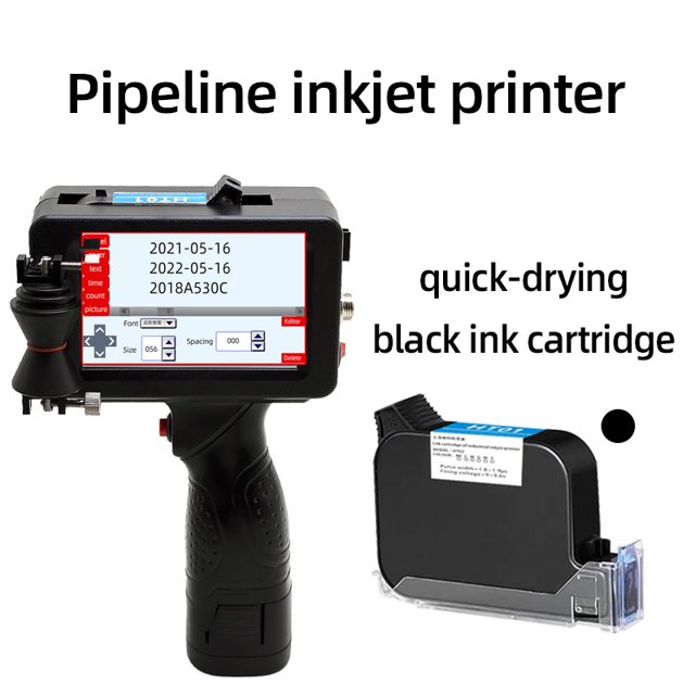 Handheld Pipe Inkjet Printer, Steel Pipe Cable Label Lot Code Machine