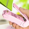 thumbnail image 1 of Handheld Plastic Bag Sealer - Portable Mini Food Sealing Machine for Snacks,Leftovers & More | No Preheating | Magnetic Base | Compact Design | Easy to Use | White/Pink(Pink), 1 of 8