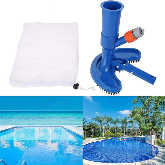 Handheld Pool Vacuum Cleaner, Portable Jet Pool Cleaning Tool for Above Ground Pools Inflatable Pools Spas, Efficient Pool Cleaner for Leaves Debris Sand Removal