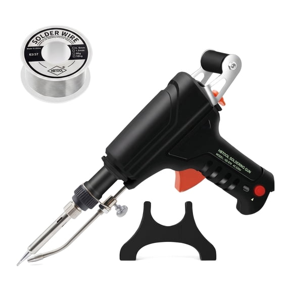Handheld Portable ARC Welder Gun 5-in-1 Welding Machine with Adjustable Rubber Mount, Automatic Solder Feed, LCD Display, 400C Fast Heating for Metal, Electric Repairs & DIY
